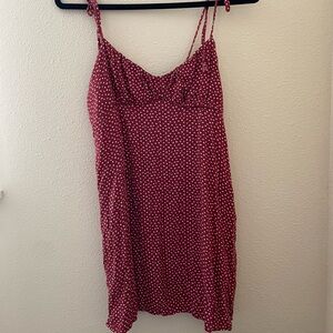 Red Floral Summer Dress